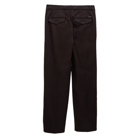Norse Projects Christopher Relaxed Gabardine Pleated Trouser Espresso N25-03852022 Degli Uberti